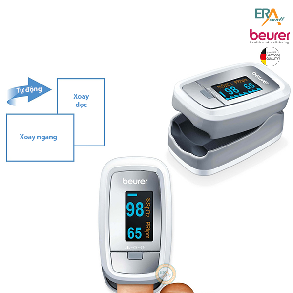 Máy đo khí máu và nhịp tim cá nhân Beurer PO30