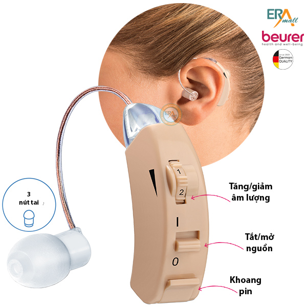Máy trợ thính có lọc tiếng ồn Beurer HA50