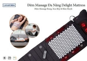 Đệm massage toàn thân Lanaform Delight LA110316-đa năng