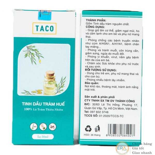 Tinh dầu tràm Huế TACO 50ml-carton
