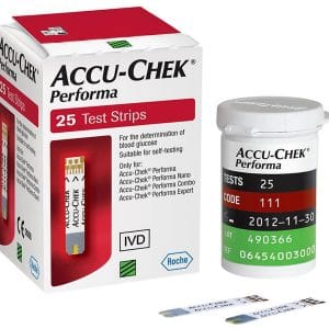 Hộp 25 que thử đường huyết Accu-Chek Performa
