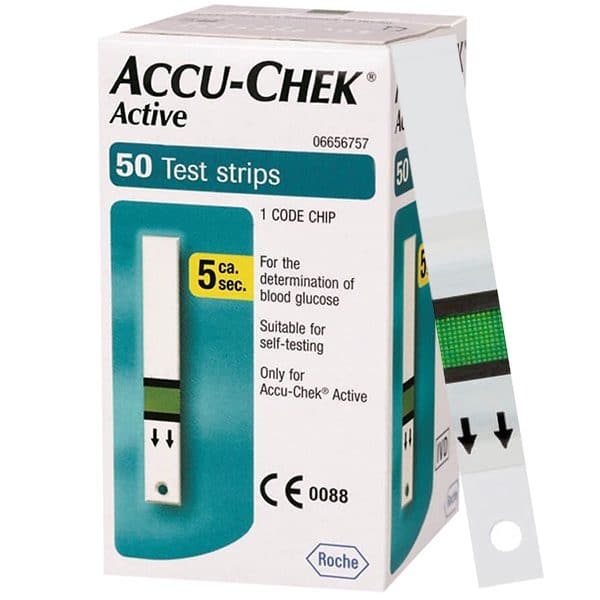 Hộp 50 que thử đường huyết Accu-Chek Active