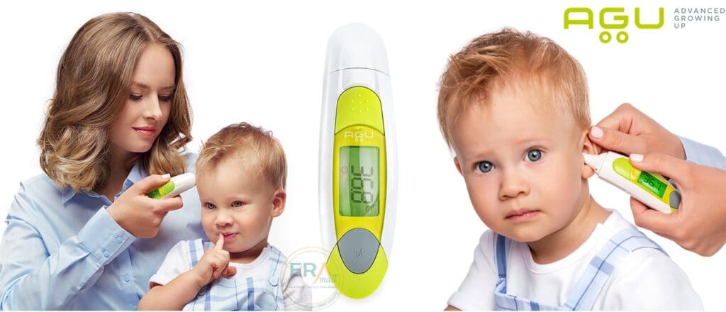 Nhiệt kế hồng ngoại đo tai trán AGU TS31_5