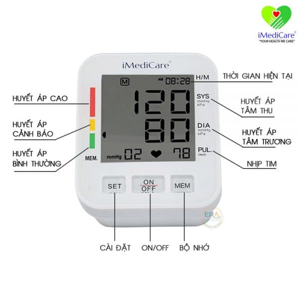 Máy đo huyết áp bắp tay có adapter iMediCare IBPM-6S