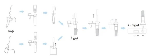 Bộ kit test nước bọt Easy Diagnosis Covid-19 Antigen-lấy mẫu