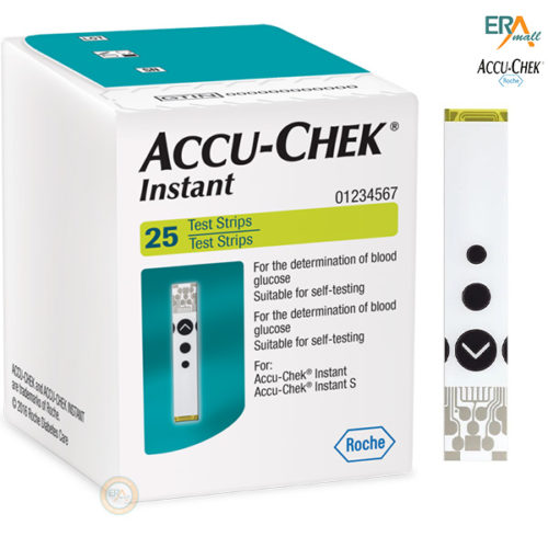 Hộp 25 que thử đường huyết Accu-Chek Instant