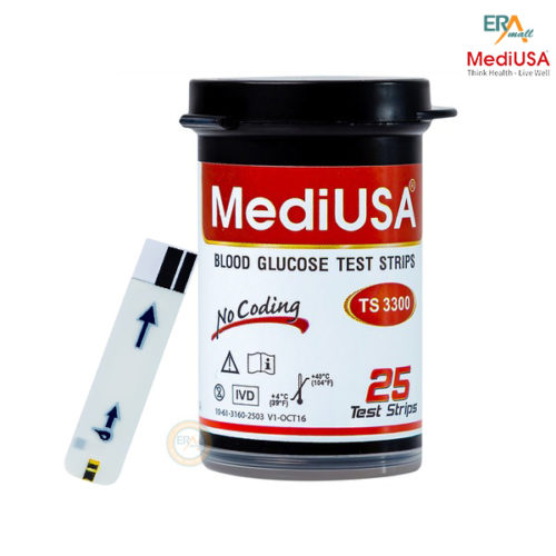 Hộp 25 que thử đường huyết MediUSA