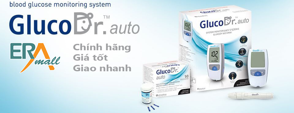Hộp 50 que thử đường huyết GlucoDr Auto - banner