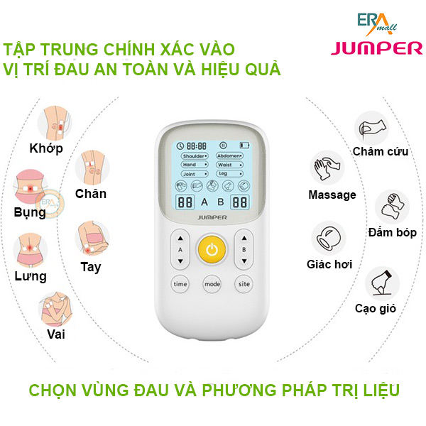 Máy massage xung điện 2 kênh 4 cực Jumper JPD-ES200