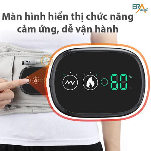 Đai hỗ trợ côt sống massage rung nhiệt pin sạc