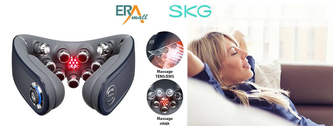 Máy massage cổ điện xung SKG G7 PRO FOLD