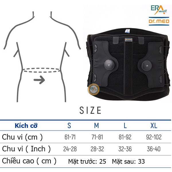 Đai cố định cột sống lưng BOA DrMED DR-B081