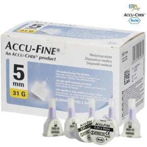 Đầu kim tiêm tiểu đường Accu-Fine 31G 5mm Accu-Chek hộp 100 kim