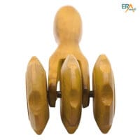 Cây lăn gỗ massage toàn thân 3 bánh gai MH863 dùng để massage vai, gáy, lưng
