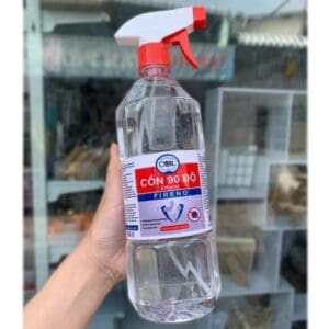 Dung dịch sát khuẩn cồn 90 độ FIRENO 1L có vòi xịt