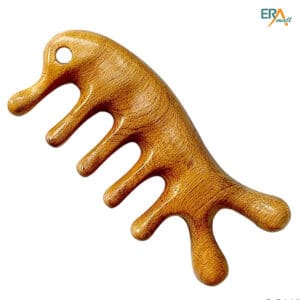 Lược gỗ massage đa năng 5 răng tai thỏ COH269